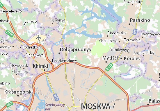 Karte Stadtplan Veshki
