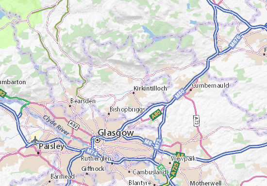 Karte Stadtplan Kirkintilloch