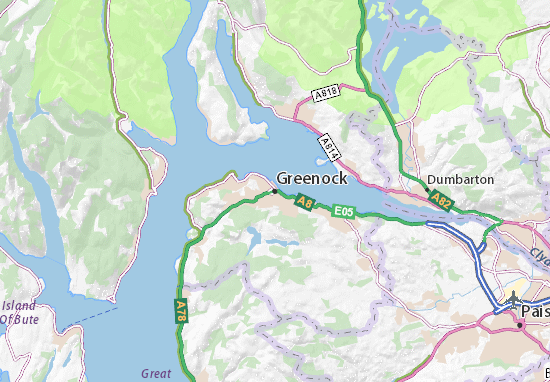 Mapa Plano Greenock