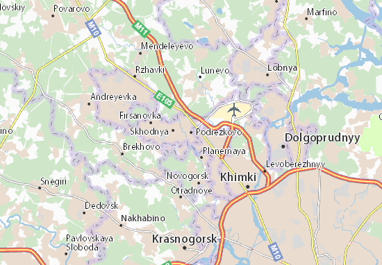 Karte Stadtplan Podrezkovo