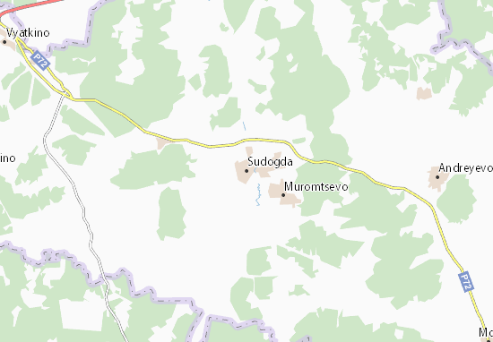 Sudogda Map