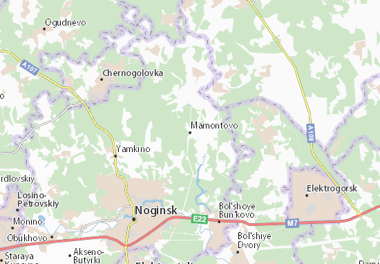 Kaart Plattegrond Mamontovo