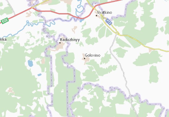 Karte Stadtplan Golovino