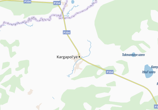 Karte Stadtplan Kargapol&#x27;ye