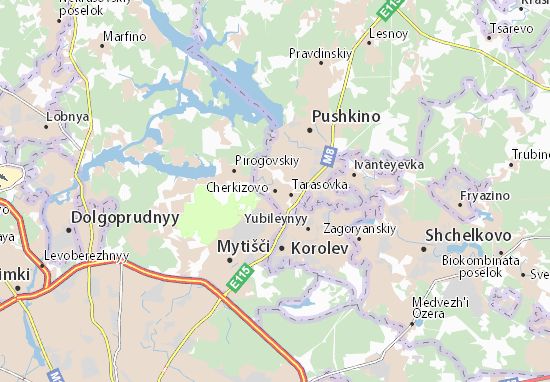 Kaart Plattegrond Cherkizovo