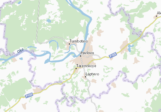 Karte Stadtplan Pavlovo