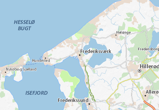 Karte Stadtplan Frederiksværk