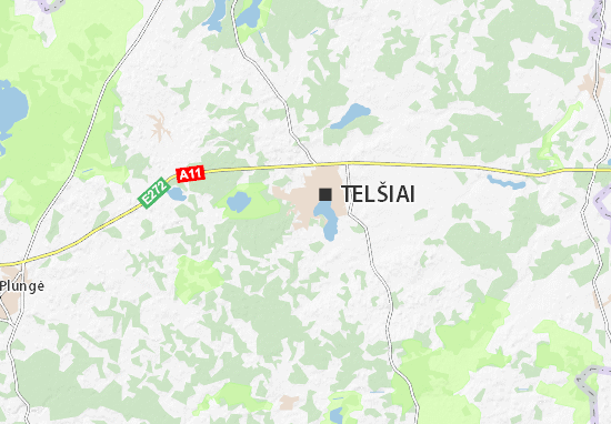Kaart Plattegrond Telšiai