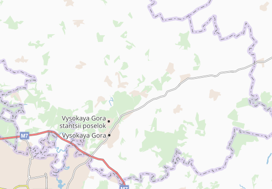 Kaart Plattegrond Biryulinskogo Zverosovkhoza poselok