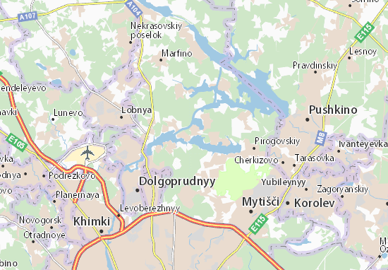 Karte Stadtplan Ostashkovo