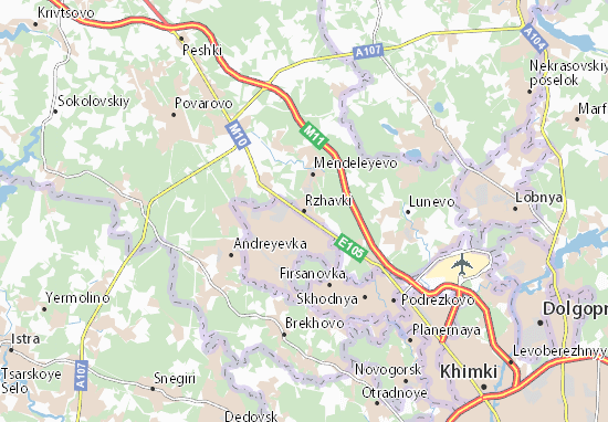 Karte Stadtplan Rzhavki