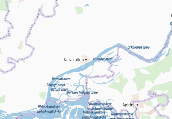 Karte Stadtplan Karakulino