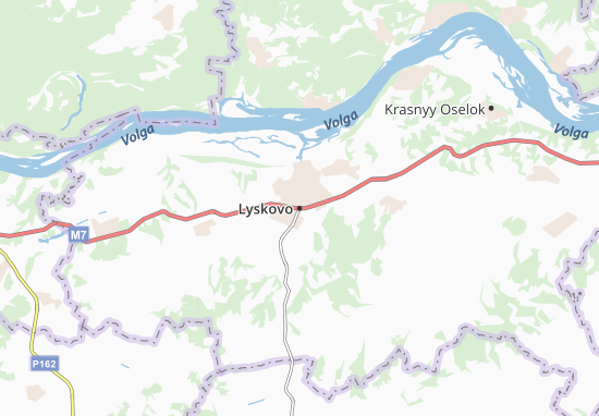 Kaart Plattegrond Lyskovo