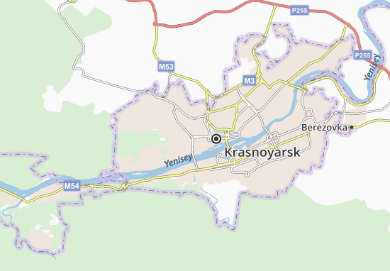 Carte-Plan Krasnoyarsk