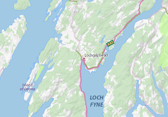 Kaart Plattegrond Lochgilphead