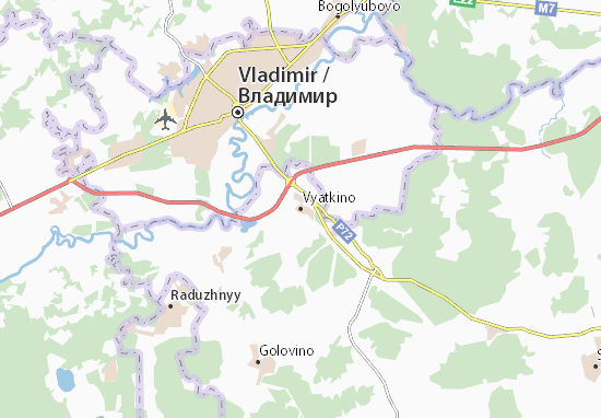 Mapa Vyatkino