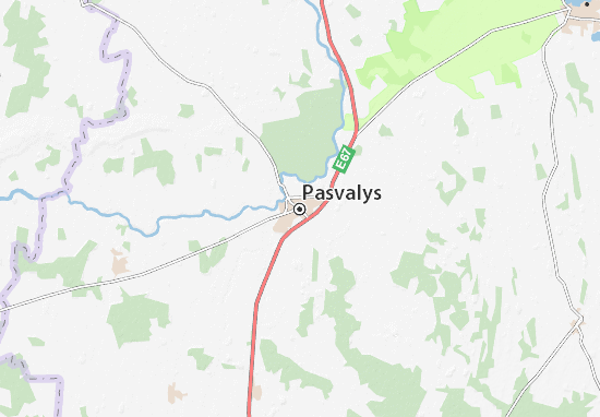 Kaart Plattegrond Pasvalys