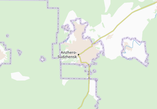 Mapa Anzhero-Sudzhensk