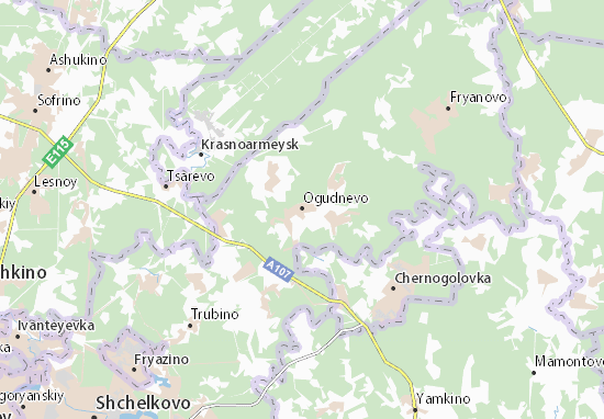 Karte Stadtplan Ogudnevo