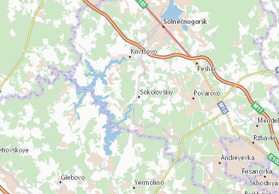 Karte Stadtplan Sokolovskiy