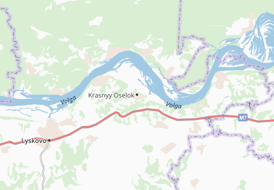 Karte Stadtplan Krasnyy Oselok