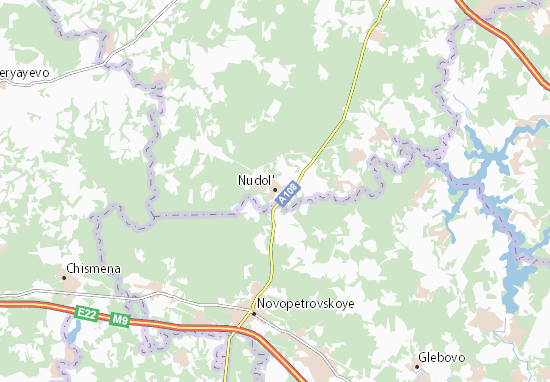 Karte Stadtplan Nudol&#x27;