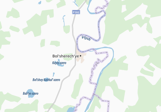 Karte Stadtplan Bol&#x27;sherech&#x27;ye