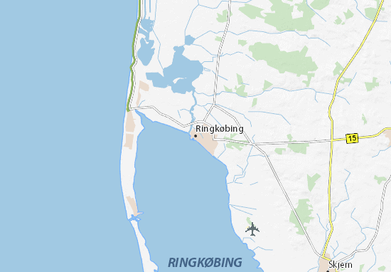 Karte Stadtplan Ringkøbing