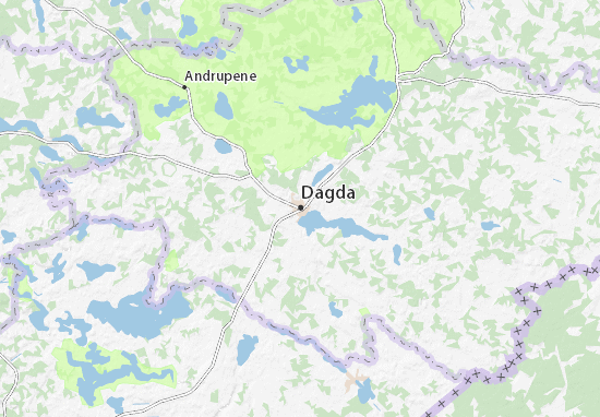 Karte Stadtplan Dagda