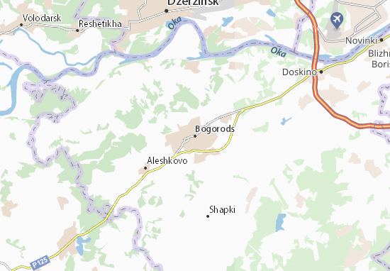 Kaart Plattegrond Bogorodsk