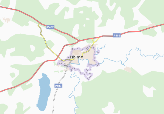 Karte Stadtplan Ishim