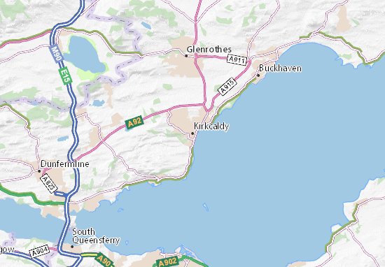 Carte-Plan Kirkcaldy