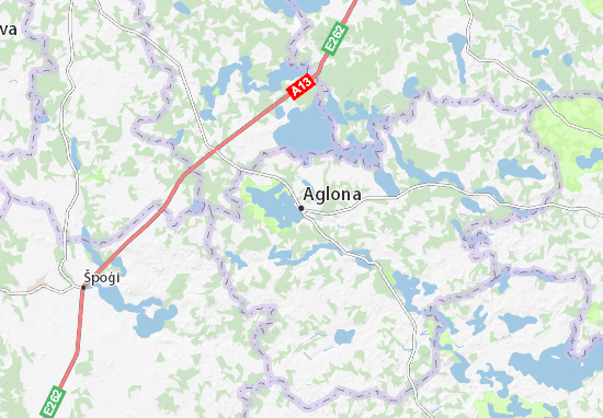 Mapa Aglona