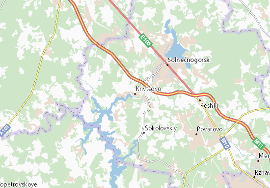 Karte Stadtplan Krivtsovo