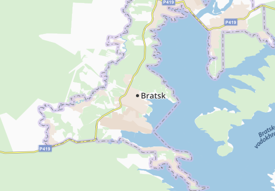 Mapa Bratsk