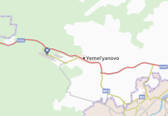 Kaart Plattegrond Yemel&#x27;yanovo