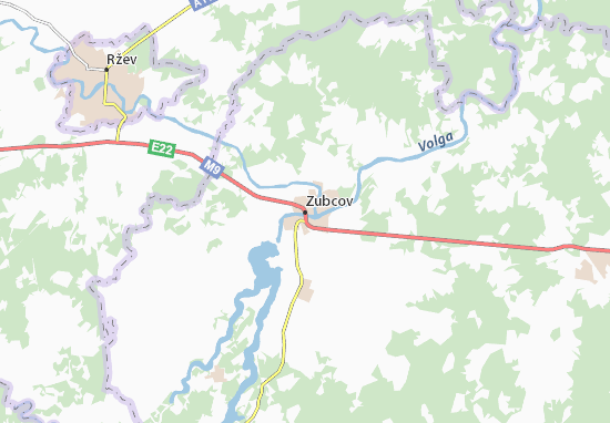 Karte Stadtplan Zubcov