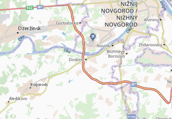 Karte Stadtplan Doskino