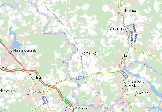 Kaart Plattegrond Kamenka
