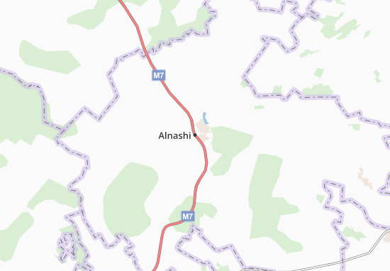 Karte Stadtplan Alnashi