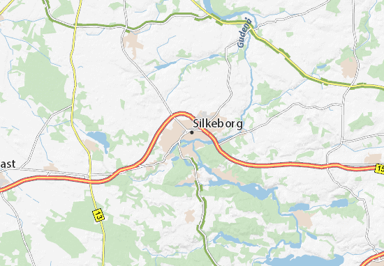 Karte Stadtplan Silkeborg