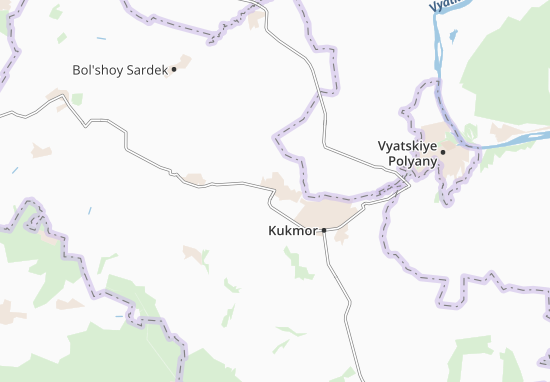 Karte Stadtplan Bol&#x27;shoy Kukmor