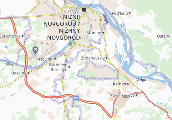 Mapa Selektsionnoy stantsii poselok