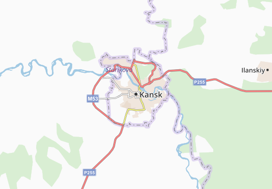 Karte Stadtplan Kansk
