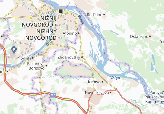 Karte Stadtplan Zhdanovskiy