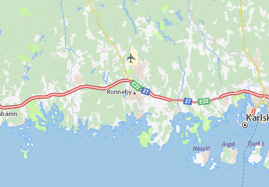Kaart Plattegrond Ronneby