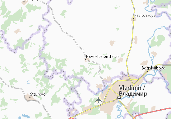 Kaart Plattegrond Novoaleksandrovo
