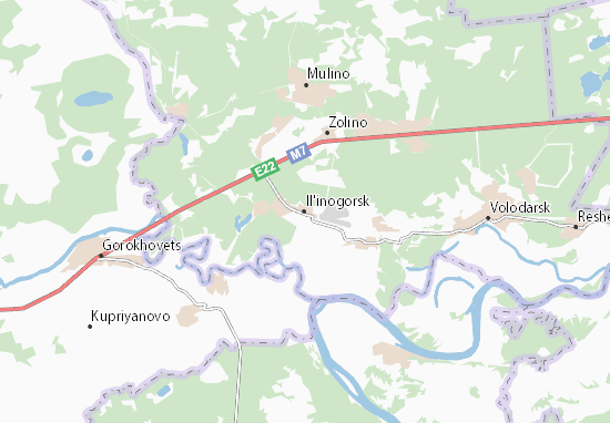 Il&#x27;inogorsk Map