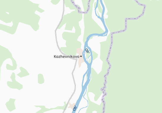 Karte Stadtplan Kozhevnikovo