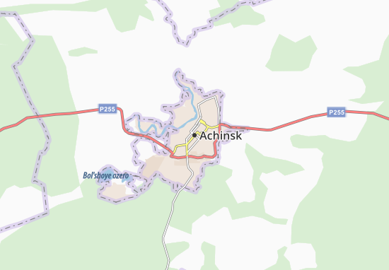 Karte Stadtplan Achinsk